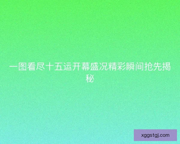 一图看尽十五运开幕盛况精彩瞬间抢先揭秘