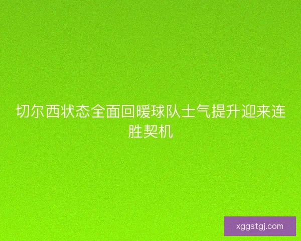 切尔西状态全面回暖球队士气提升迎来连胜契机